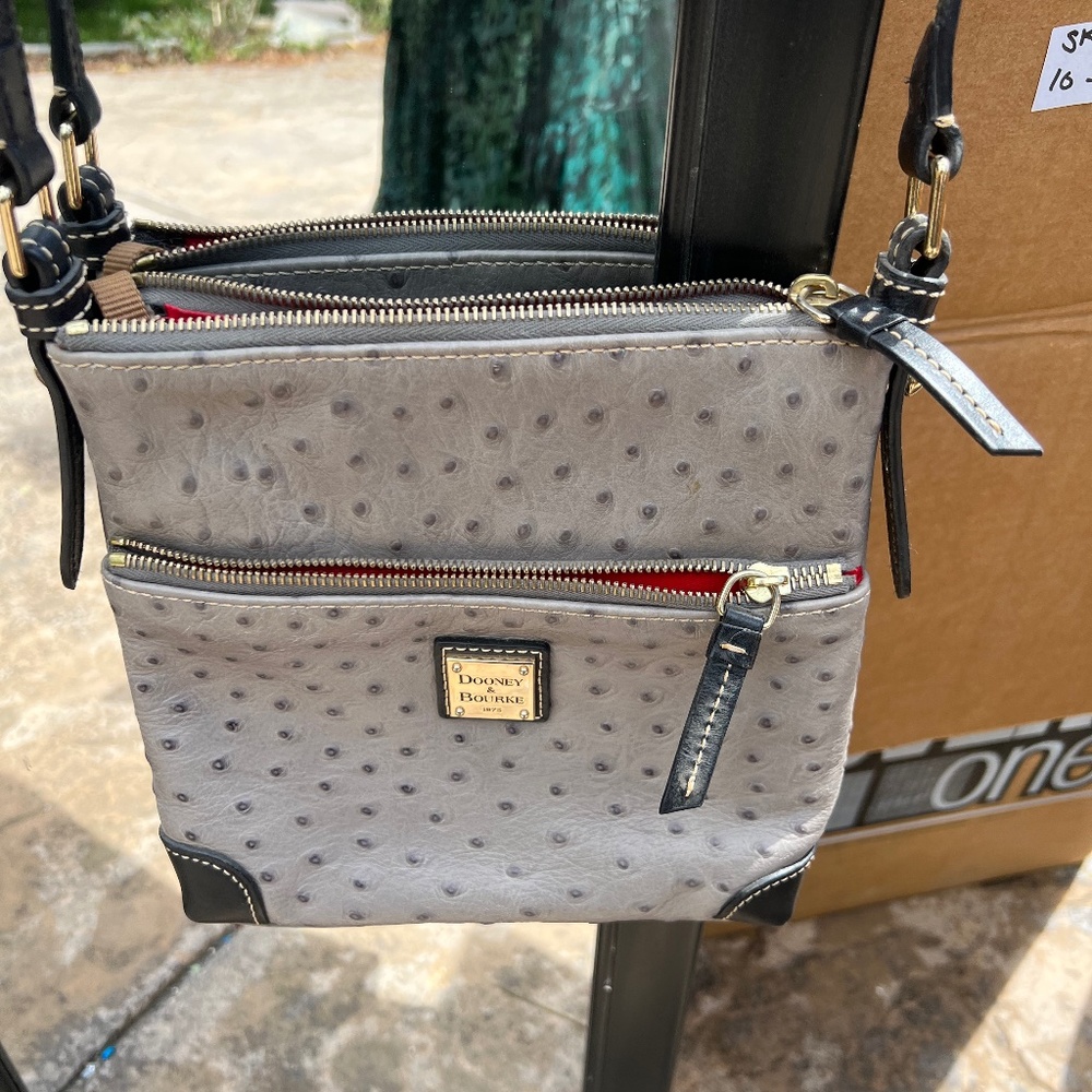 Dooney and Burke crossbody bag 8.5x8.5”